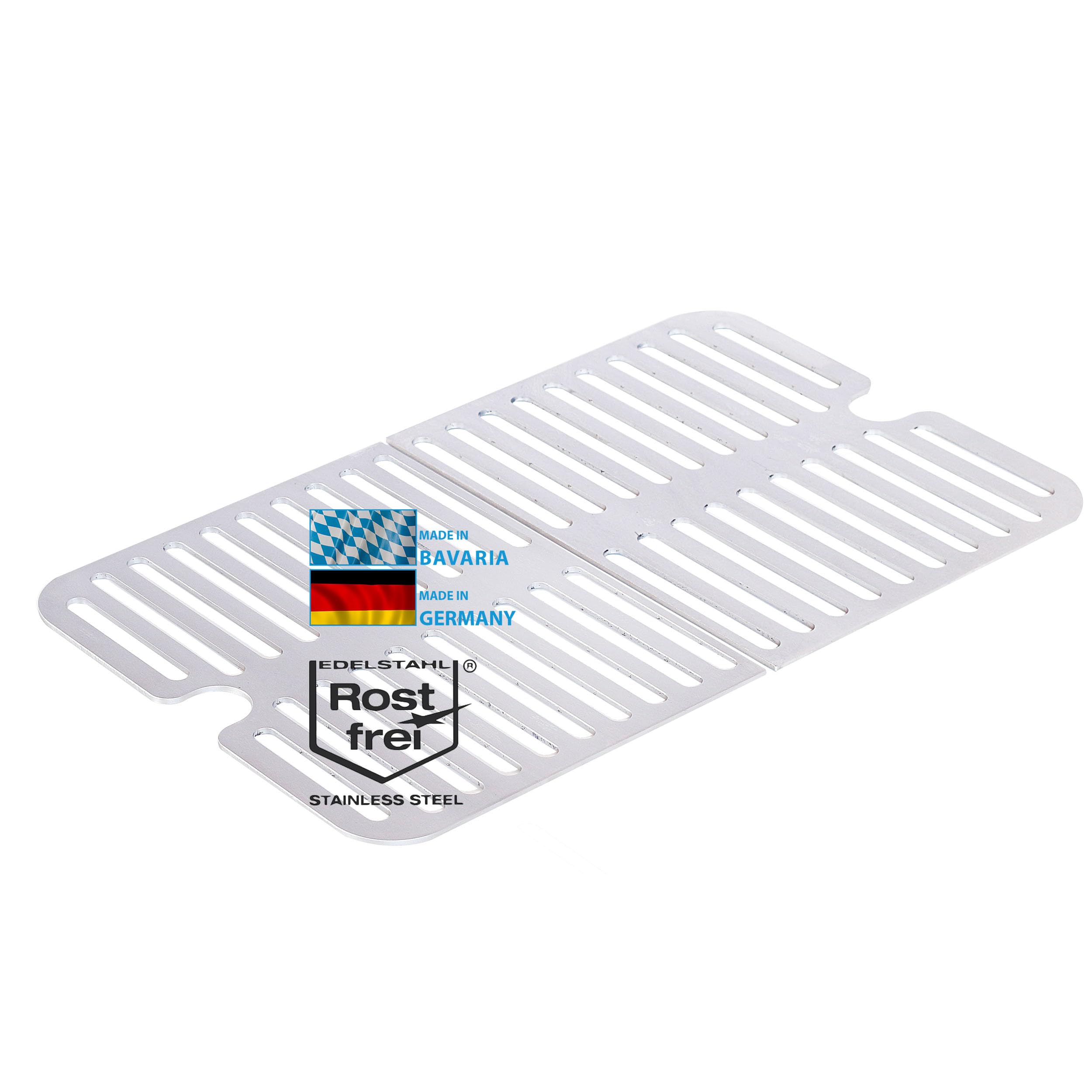 Edelstahl Grillroste für Weber Go-Anywhere | spülmaschinenfest | Set aus 2 Hälften
