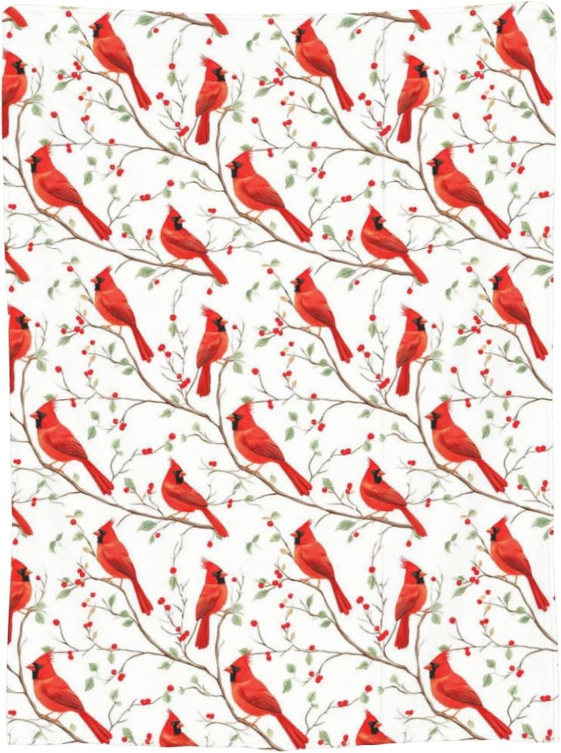 Cardinal Bird Blanket Cardinal Bird Throw Blanket Super Soft Plush Flannel Fleece Bedding Gifts for Boys Girls Men Women Lovers Adults Stuff for Couch Sofa Bed Room Decor 40"X50" - Image 9