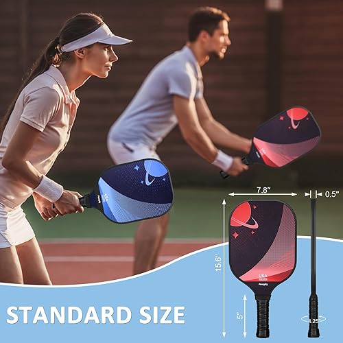 Miniatura 2 de Pennpliy Pickleball Paddle Set of 4, Pickleball Set with Net, Pickleball Set with Net and Paddles, Pickleball Set 4, Pickleball Paddles, Balls &