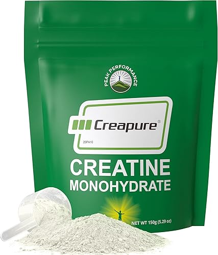 Creapure creatina monohidrato en polvo. Creatina de ultra alta pureza fabricada en Alemania sin nada más añadido. Puro y sin sabor para hombres y