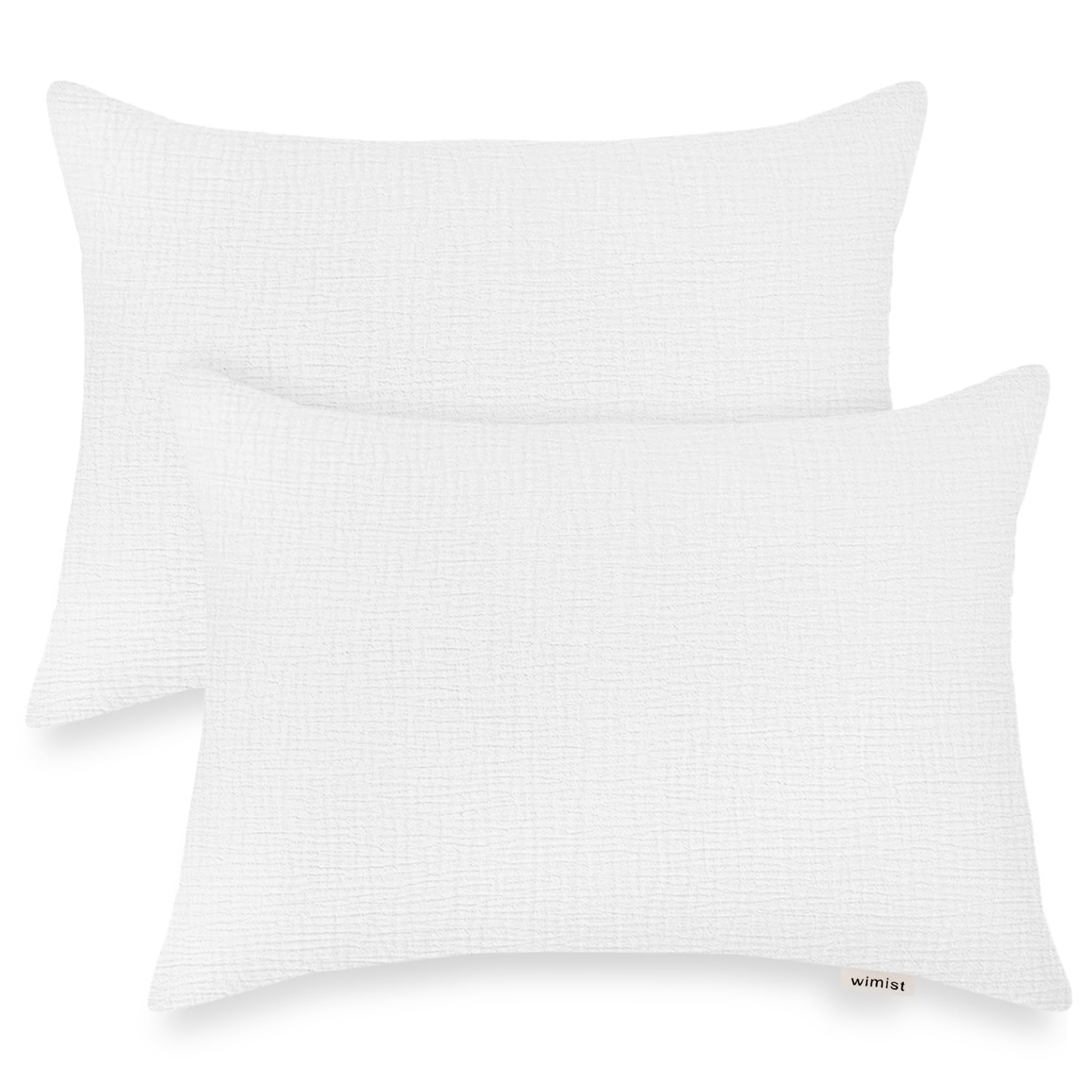 Photo 1 of WIMIST Muslin Toddler Pillowcases 2 Pack, 13 x 18 Inch, Envelope Closure