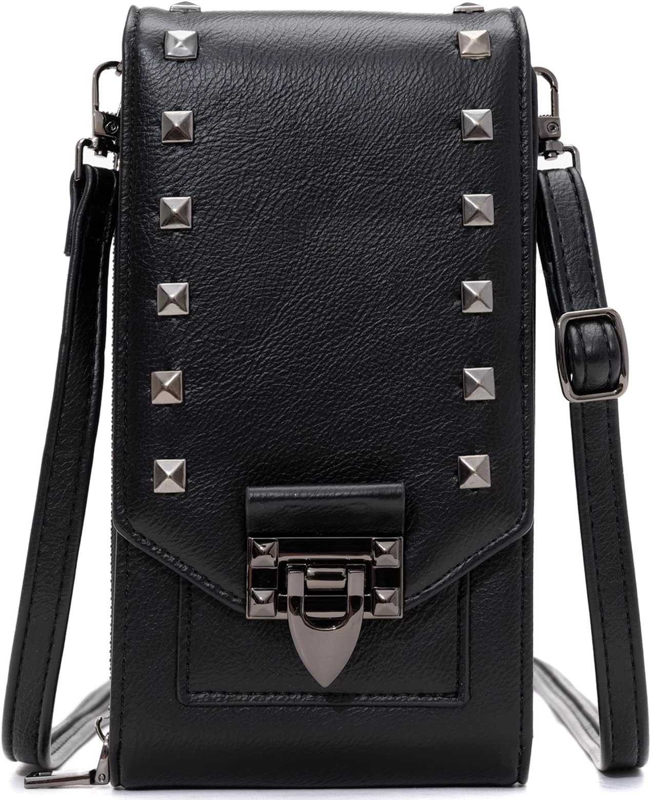 Eslcorri Small Crossbody Bags for Women Trendy - Vegan Crossbody Purse Wide Strap Ladies Shoulder Handbags Multi Zipper Pockets Wallet for Summer Travel Shopping