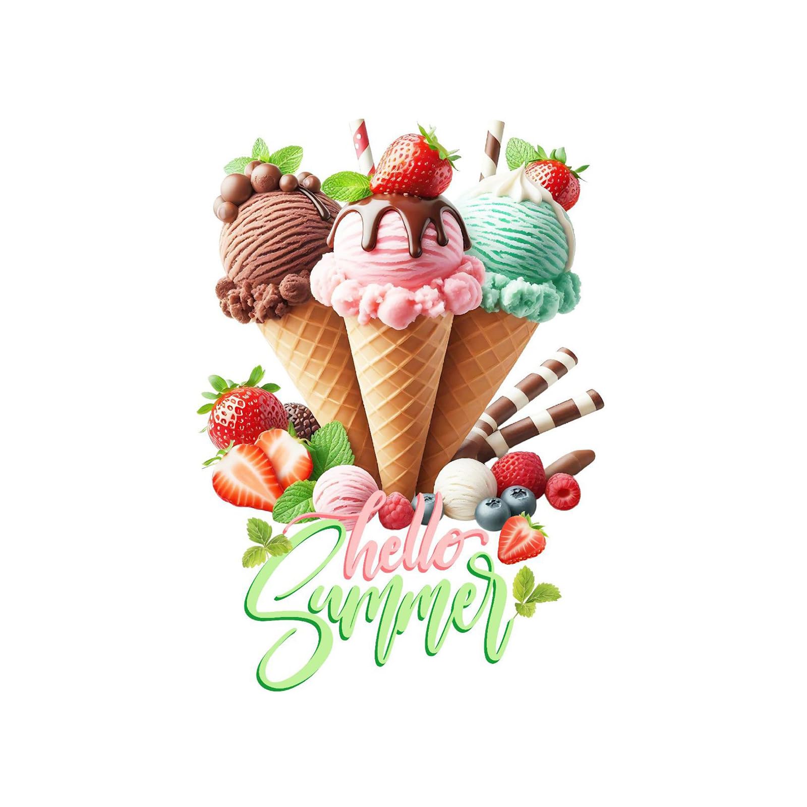 Adesivi creativi ed interessanti della Parete del Gelato-autoadesivi del Gelato, Adatti per Le stanze, i salotti, Le cucine e la Decorazione Domestica, Rimovibili e Facili da attaccare