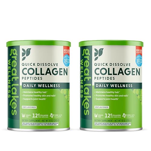 Vista 16 de Great Lakes Wellness - Suplemento en polvo de péptidos de colágeno para piel, cabello, articulaciones y uñas, sin sabor, disolución rápida, sin OMG