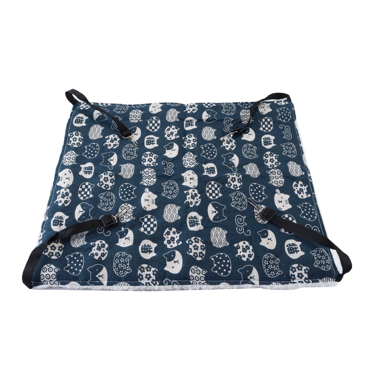 Hamac Double Face pour Furet pour Petits Animaux, cochons d'Inde, Hamsters, Lapins et Chats (45 x 55 cm)
