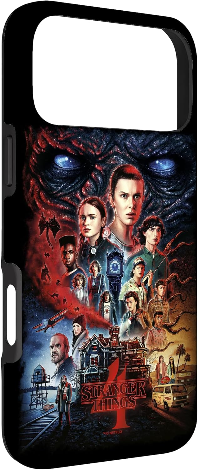 Stranger Things 4 Character Collage Poster Case for iPhone 17 Pro Max