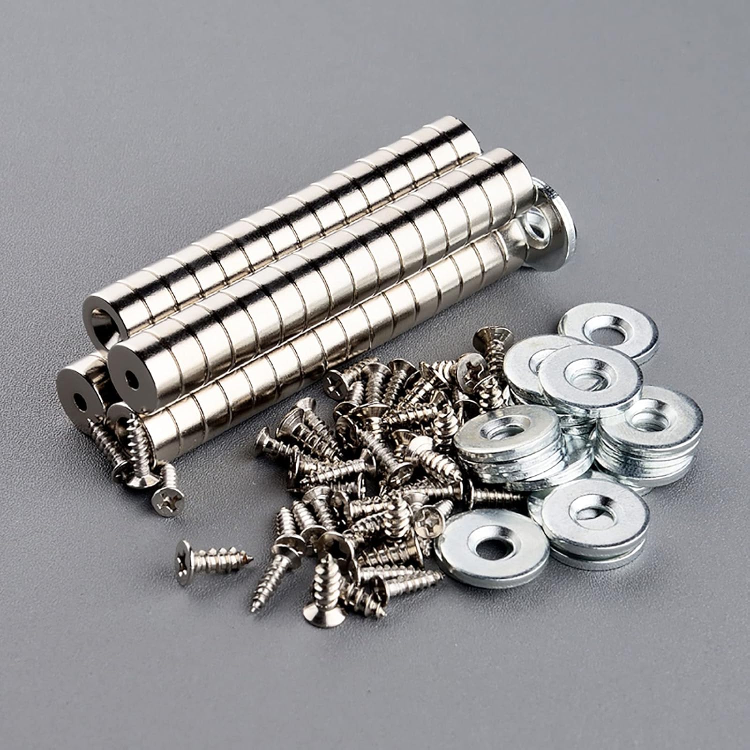 12 Pièces Aimants En Néodyme 10 KG Force 20 X 7 Mm Avec Trou Et Capsule, Aimant En Pot Fraisé Avec Vis Et 12 Coussins En Acier (Argent Brillant) 12 12 Pièces Aimants En Néodyme 10 KG Force 20 X 7 Mm Avec Trou Et Capsule, Aimant En Pot Fraisé Avec Vis Et 12 Coussins En Acier (Argent Brillant) -Fispool Magasin