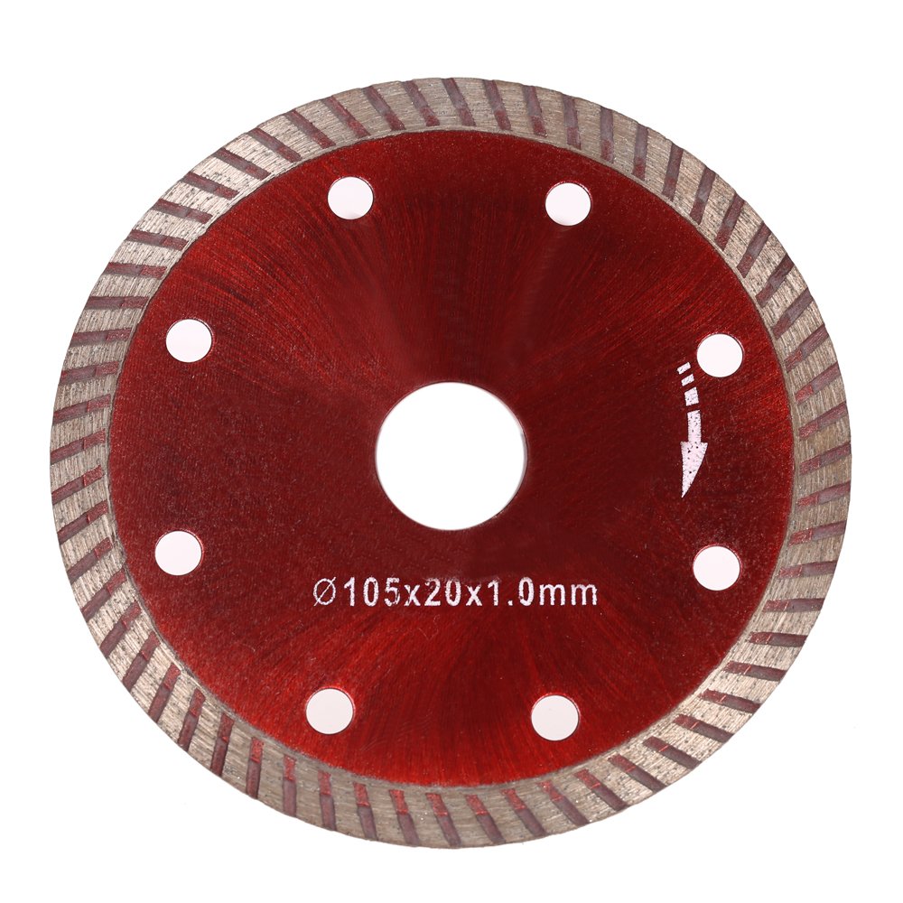 105 * 1.0 * 20mm ting Disc Saw Bit Cont us Turbo Blade with 8 Cooling Holes 20mm Inner Diameter Ceramic Incising for Angle Grinder Architectural Engineering Architect-Layfoo