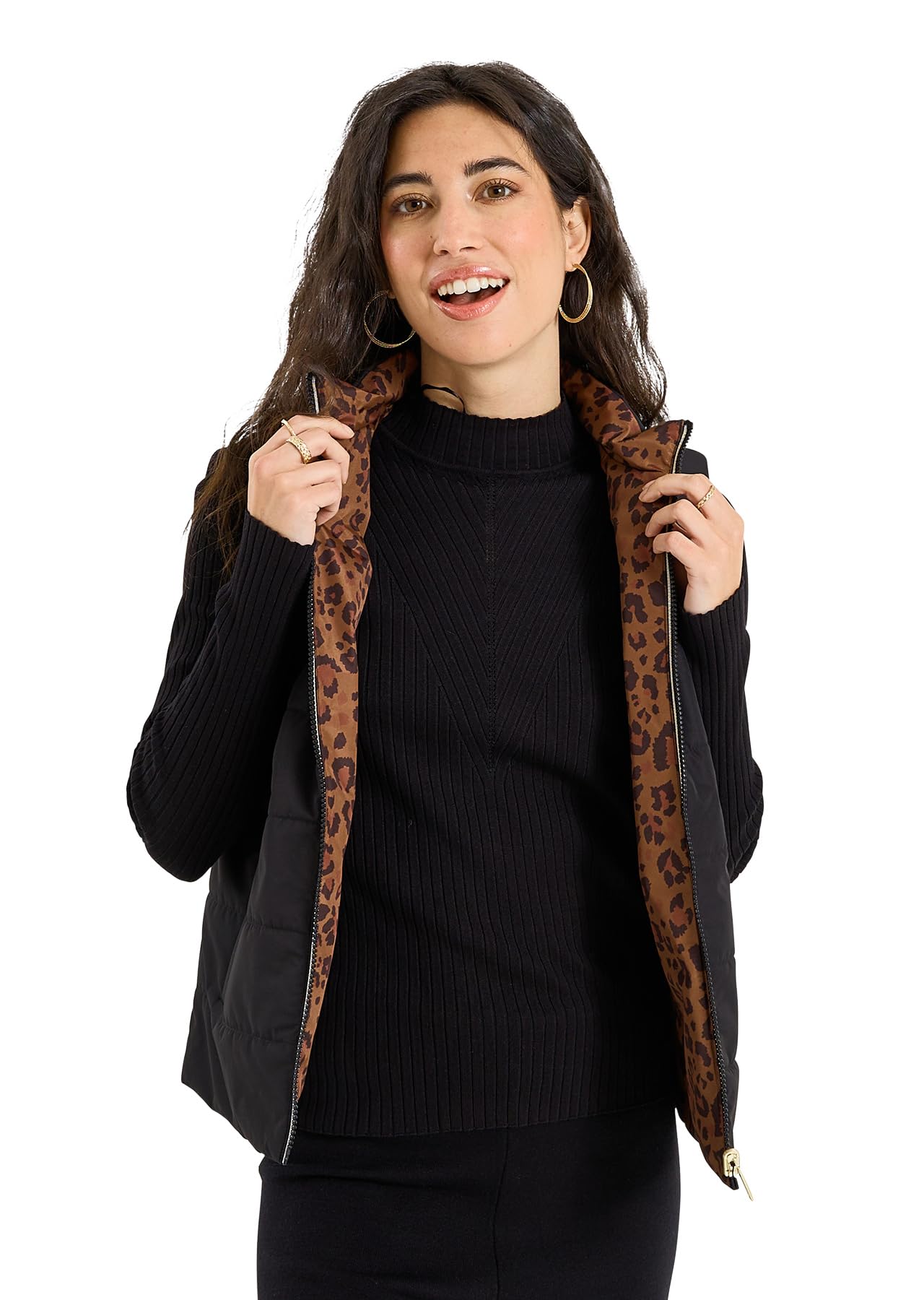 Grain de Malice Doudoune sans manches réversible femme