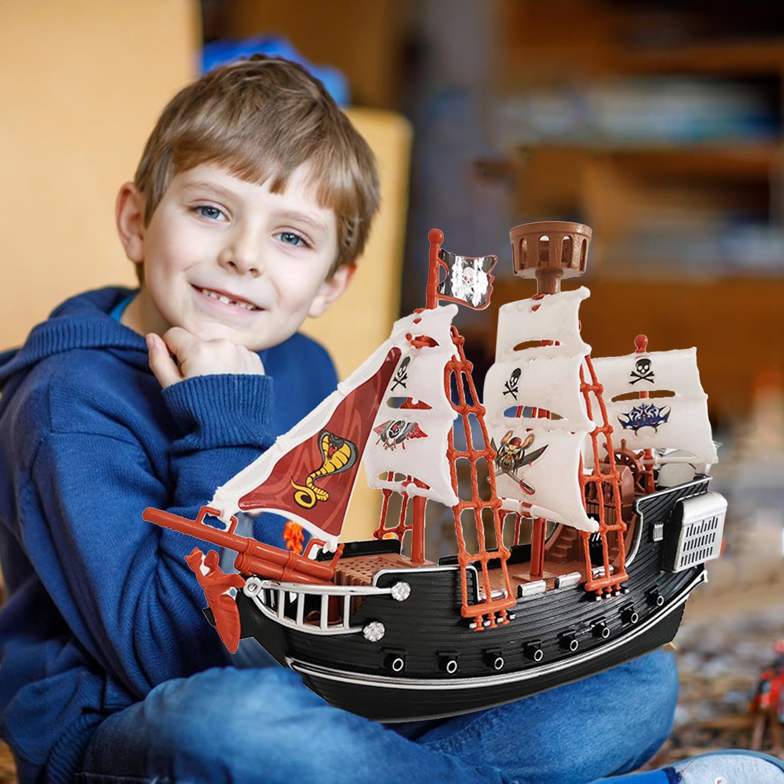Amazon.co.jp: Nxbuynef 海賊船 | リアルな海賊船デコレーション  