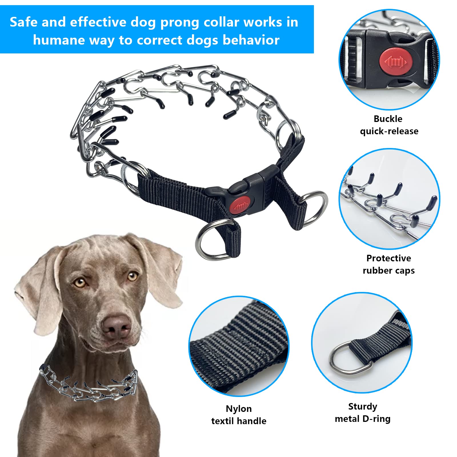 How To Put On A Prong Collar With Quick Release Top Paw® Quick