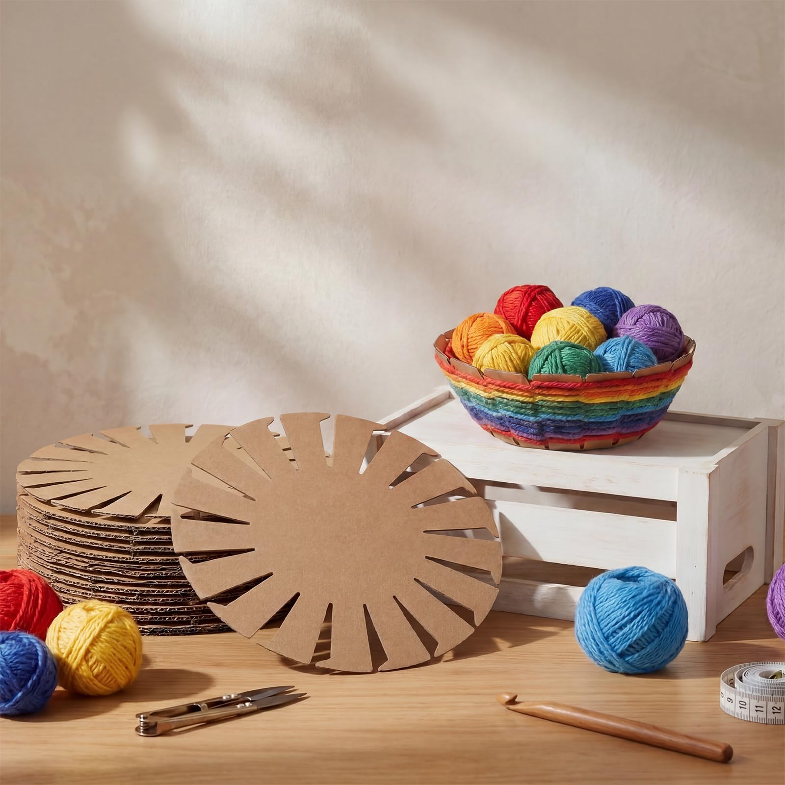 Sabary Kit di 36 basi per tessitura per cesti, 22,9 cm, per fai da te, per progetti artistici e artigianali, cesti pasquali attività