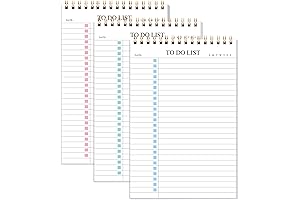 To Do List Notepad Spiral - Stay Organized with Daily Planner