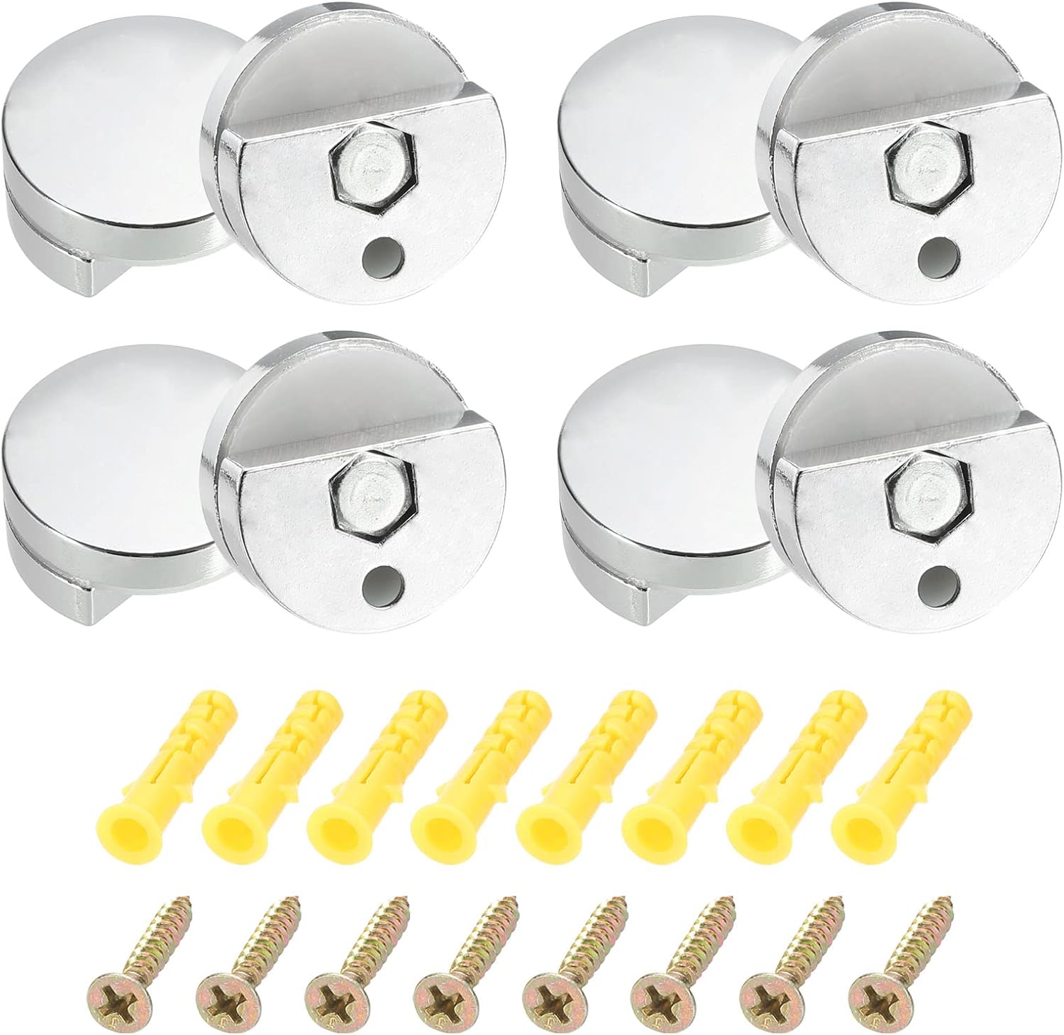 Amazon.com: HARFINGTON Mirror Clips, 8Pcs Mirror Floating Glass Clips ...