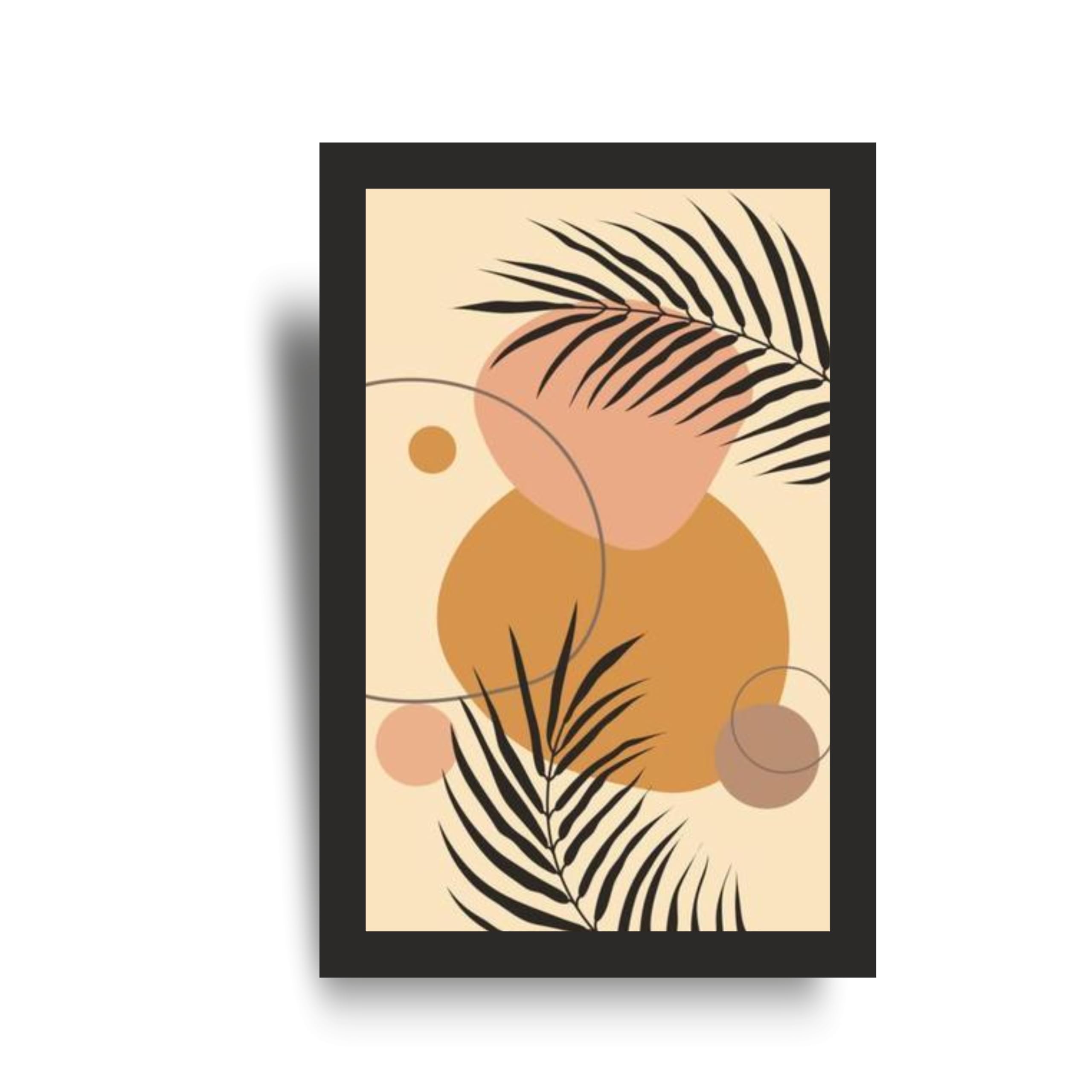 Modern Palm Leaf Abstract Wall Art Set of 3 Frames – view 4