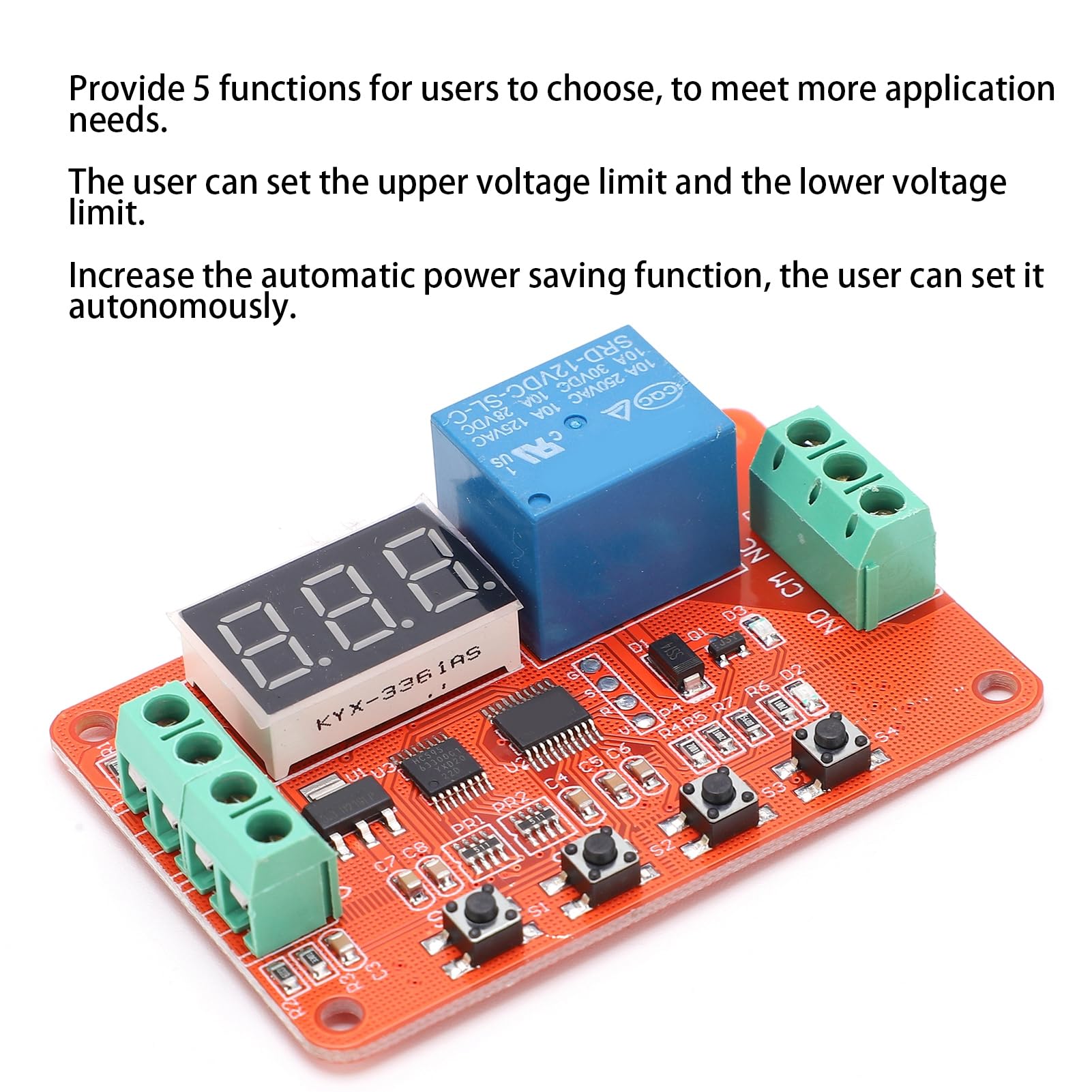 DVB01 Digital Voltage Comparator Module 5 Funktionen Spannungsüberwachung Spannungsmessung Ladeentladungsschutz