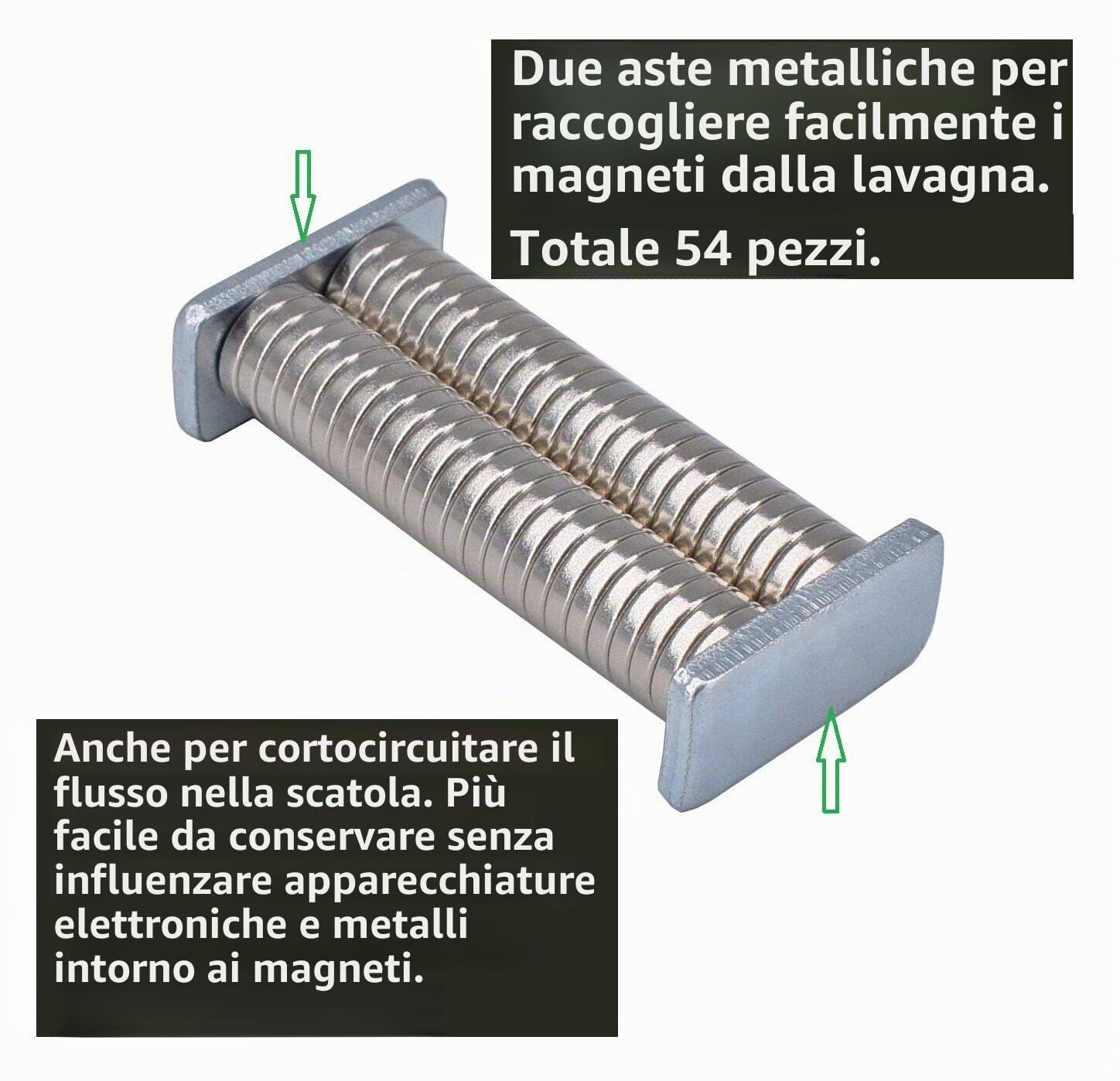 Magenesis 52 pezzi Magneti al neodimio 10x2mm estremamente forte, circa 2 kg di forza adesiva