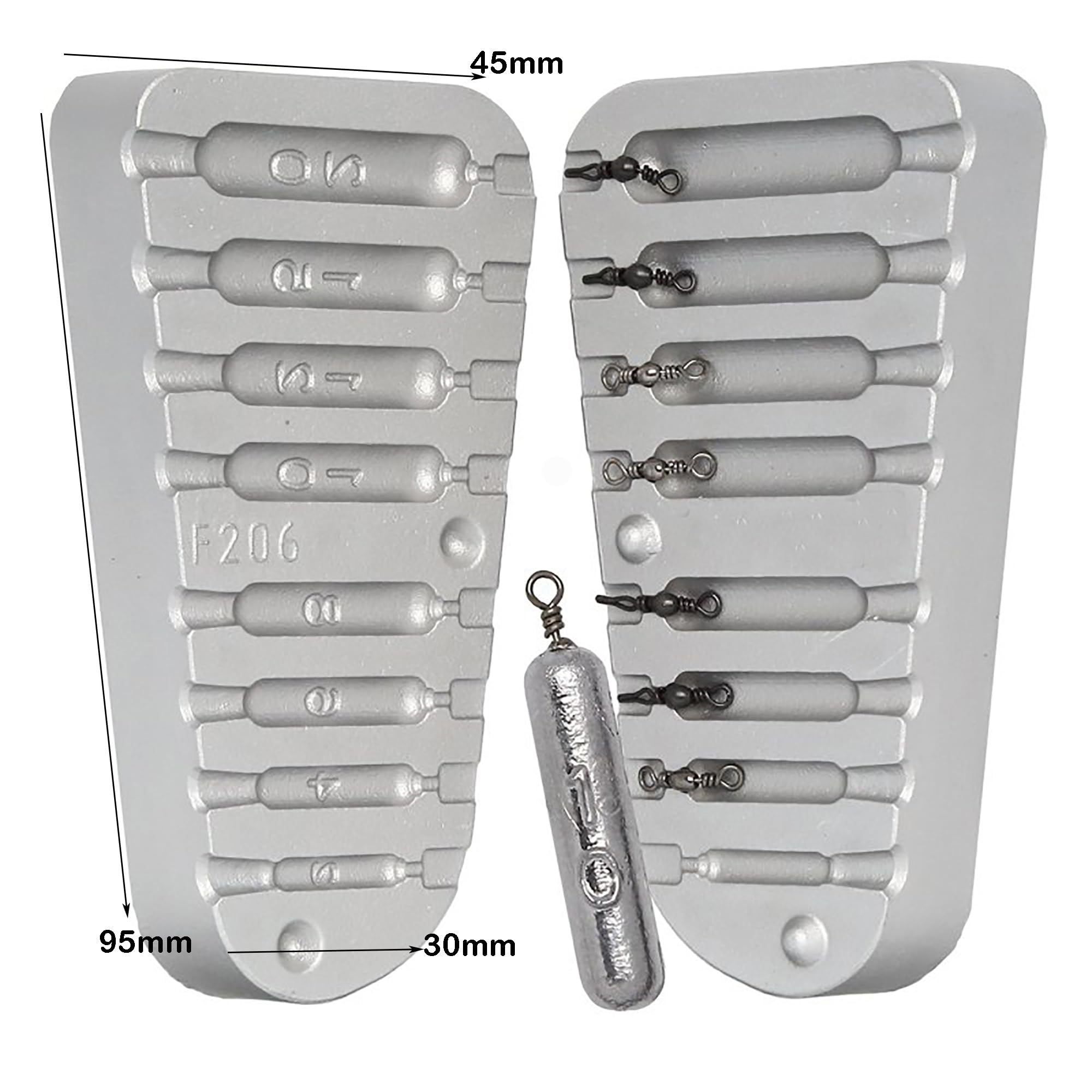Drop Shot Molde de pesca 2-4-6-8-10-12-15-20g Drop-Shot Pesca