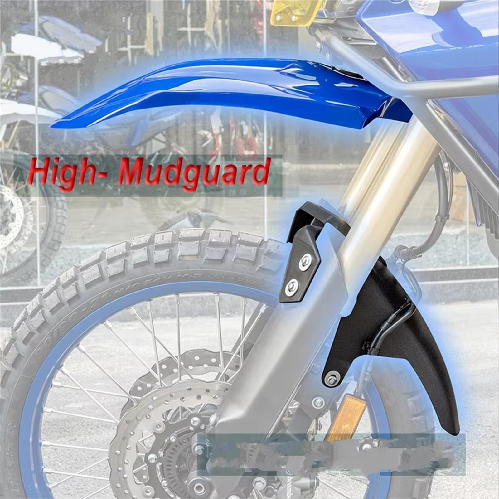 Guardabarros Motocicleta para Motocicleta para TENERE 700 2019 2020 2021 2022 2023 2024 2025 Guardabarros Delantero Alto Y Bajo(Low - Matte Black)