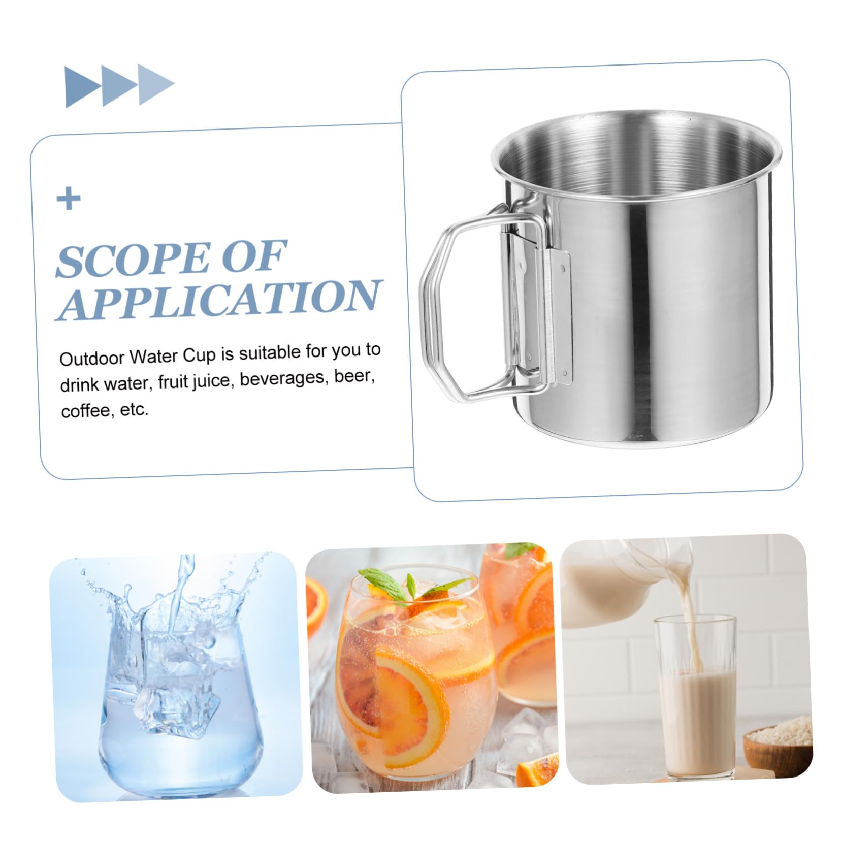 Toddmomy 5 Series Taza De Agua Plegable De Acero Inoxidable Térmico Bebiendo Cámping Café Taza Portátil Al Aire Libre Taza Plegable Al Aire Libre Acero Inoxidable 304 Plata 2 Piezas X 5