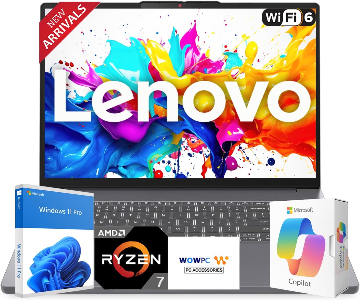 Lenovo 2026 New Generation 15.6" Business Laptop for Everyday Use| AMD Ryzen 7 5825U(Outperforms i9-10885H) |16GB RAM | 512GB SSD | Ultra Quiet Design | Long Battery Life | Wi-Fi 6 | Windows 11 Pro