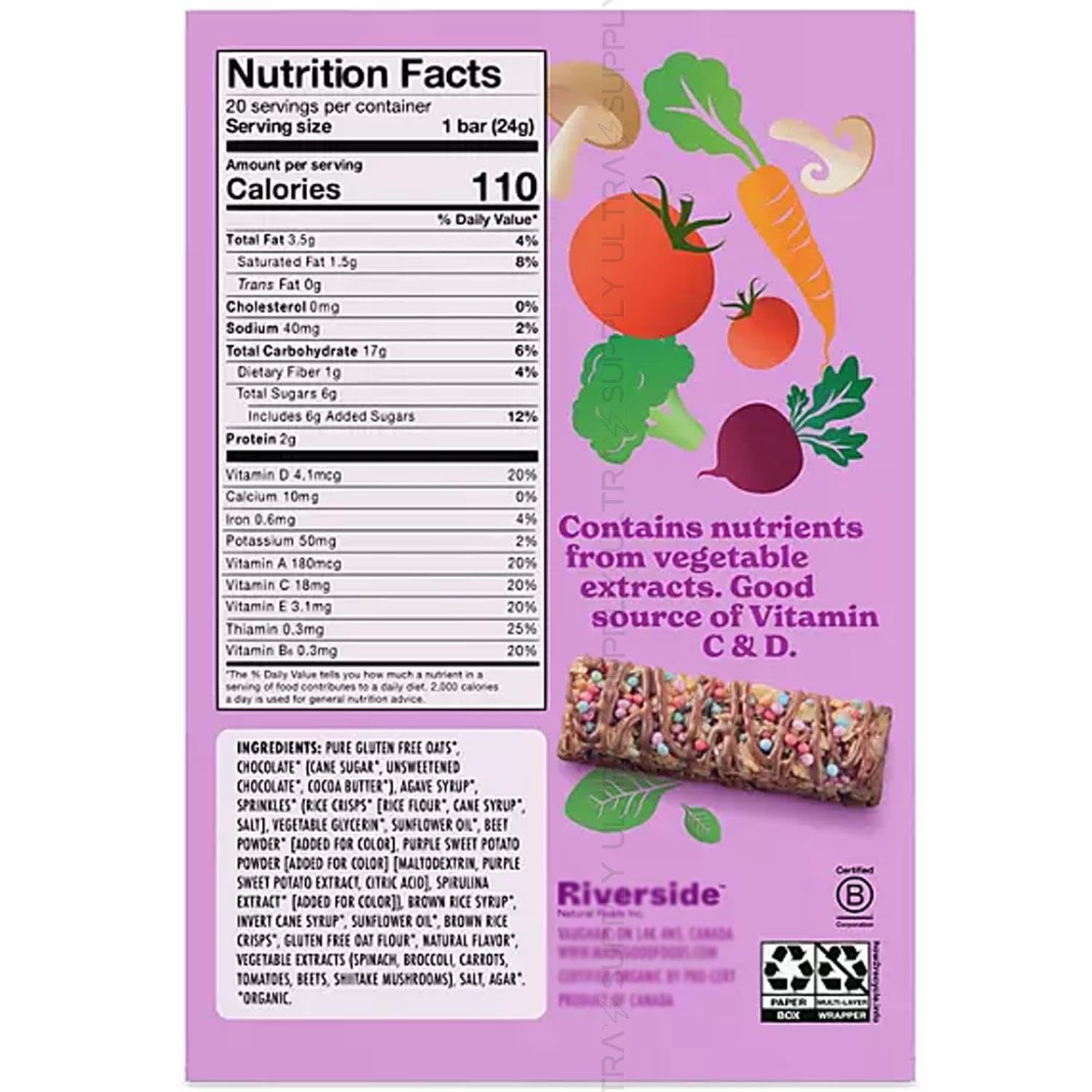 Made_Goods Birthday Cake Granola Bars (20 Count.) Organic, Gluten-Free, Nut-Free Snack Bars for Kids – School Safe, Non-GMO, with Vegetable Nutrients
