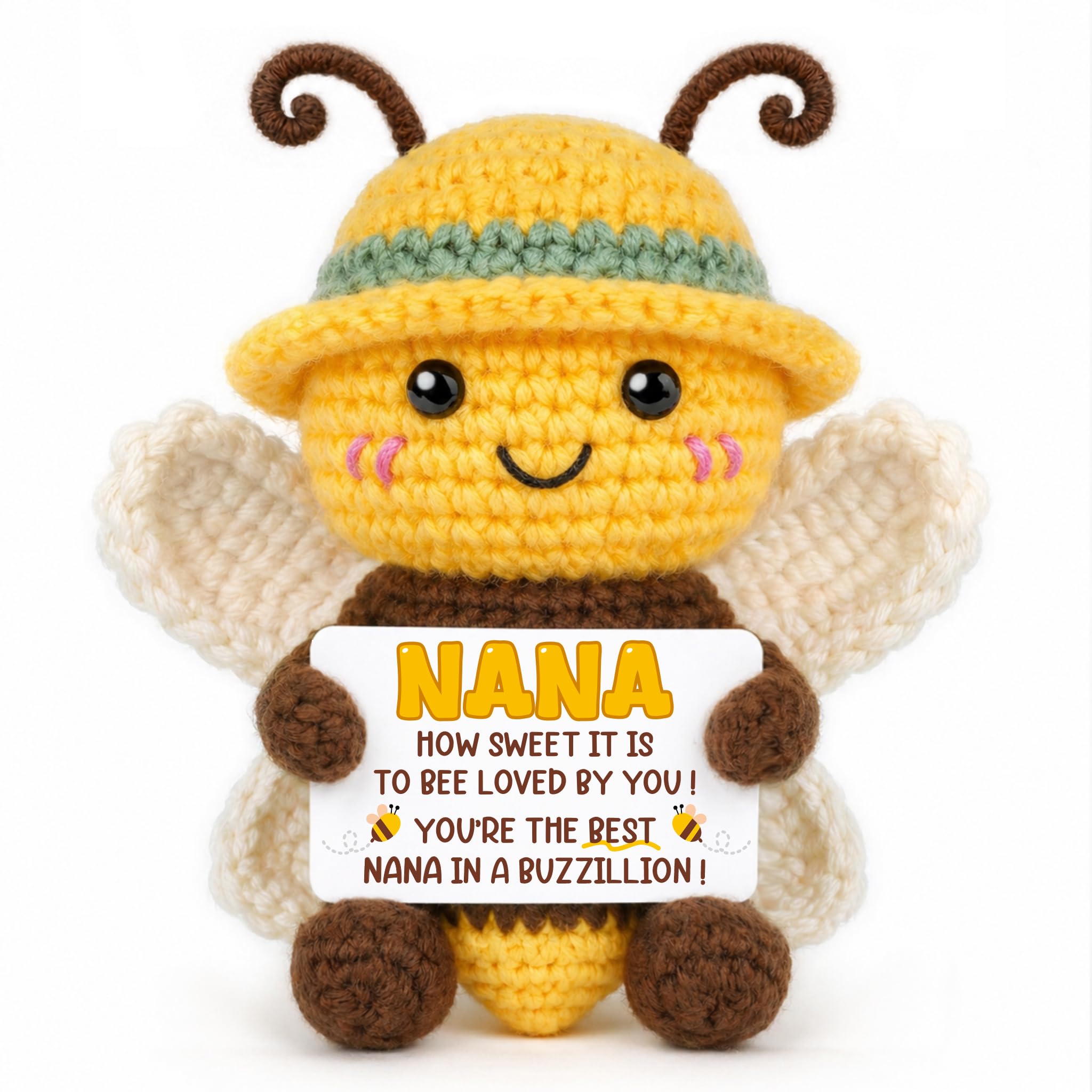 Nana Gifts, Nana Birthday Gifts, Cute Handmade Crochet Bee Doll Gift Idea — image 1