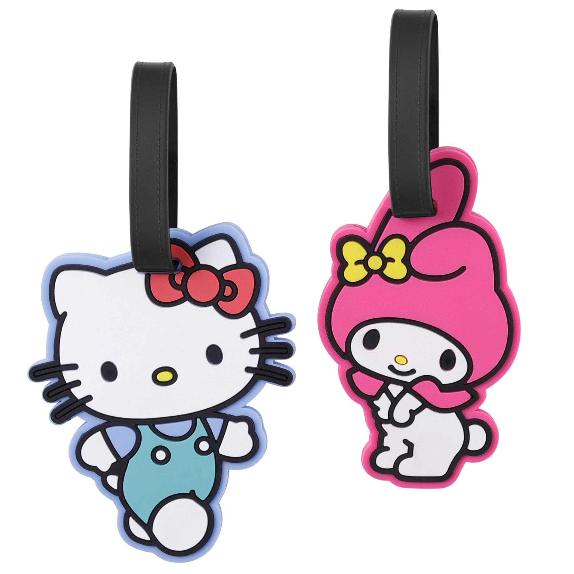 Hello Kitty & My Melody 2 Piece Duo Travel Luggage Tags