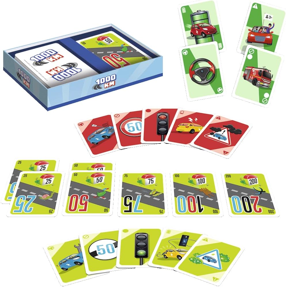 Jan van Haasteren Jumbo - 1000 km Card Game - Card Game for Children and Adults from 6 Years - for 2-6 Players