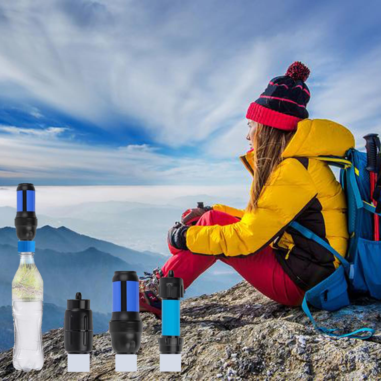 1 Pcs Water Filter Coupling 5 Pcs Filter Cleaning Gasket With Seal Kit Compatible with 28mm External Threaded — view 5