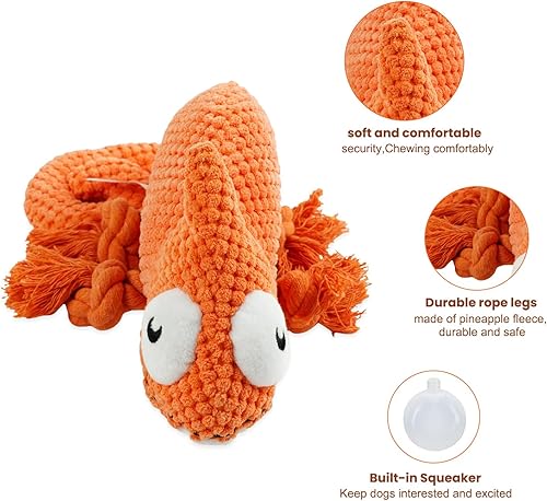 Miniatura 8 de Bzonsmart Juguetes para perros, juguete de peluche chirriante para cachorros pequeños y medianos, lindos juguetes de peluche suaves para la limpieza