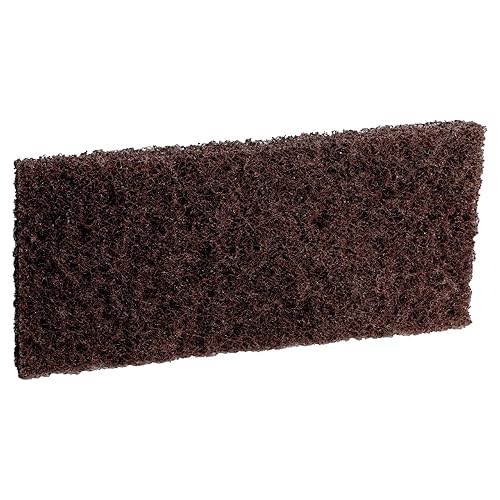 3M Doodlebug Brown Scrub 'N Strip Pad 8541, 4.625 pulgadas x 10 pulgadas (20 unidades)