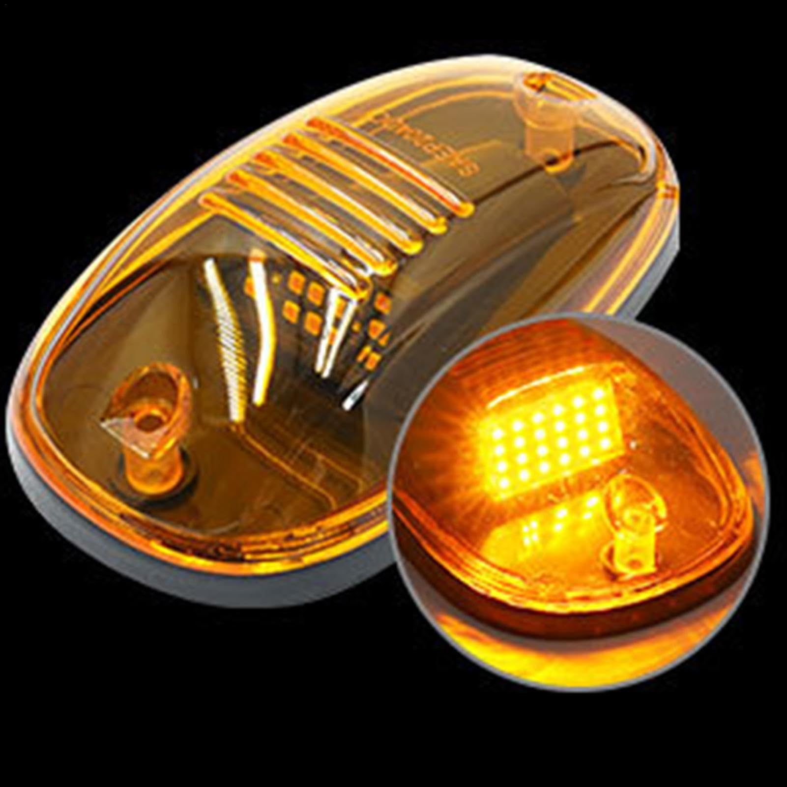 Feux de toit pour camions, feux de position de toit de cabine - Lumières LED aériennes pour cabine de camion - Feu de signalisation de cabine avec lentille et boîtier scellés pour camions, voitures to