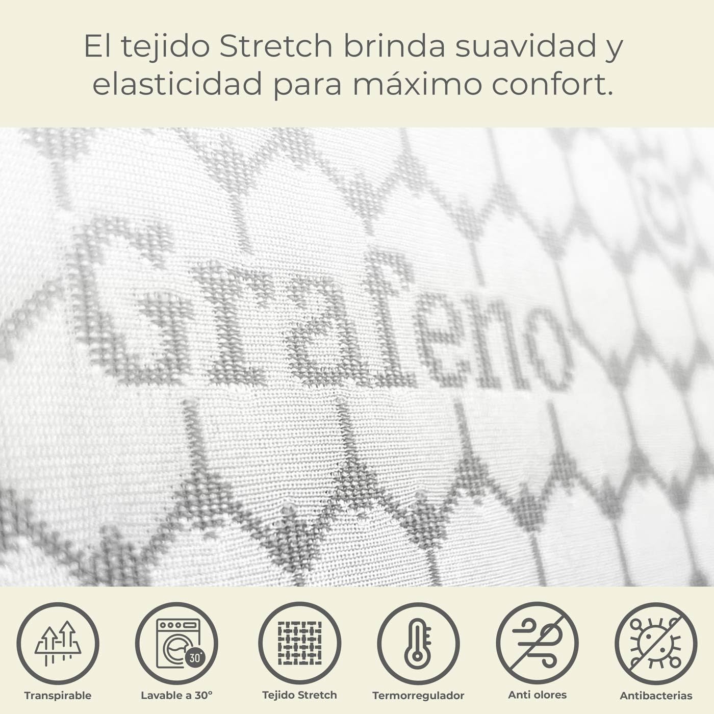 Somnia Descanso - Almohada Viscoelástica Carbono Premium | Máximo Confort y Excelente Adaptabilidad con Propiedades Antiestrés | 2 Unidades de 90 x 40 cm
