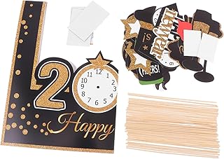 Amosfun 1 Conjunto 2022 Moldura De Ano Cupcake Toppers Adereços De Imagem De Ano Óculos De Maquiagem Véspera De Ano Favor De Festa Óculos De Festa Adereços De Cabine De