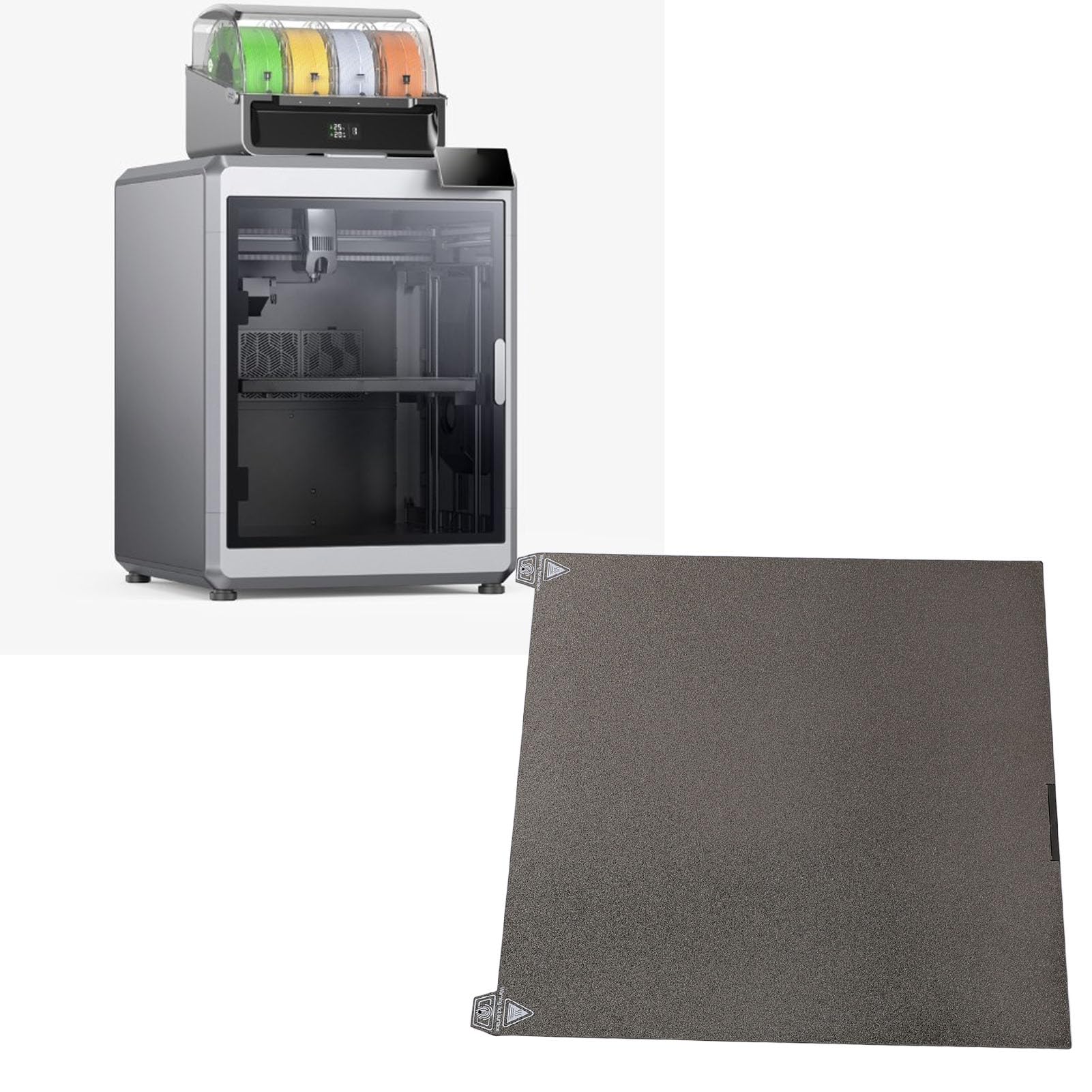 Łóżko do drukowania SustVita PEY PEI 370x370 mm, dwustronna magnetyczna elastyczna płyta konstrukcyjna ze wzorem gwiazdy, platforma drukarki 3D dla akcesoriów K2 Plus