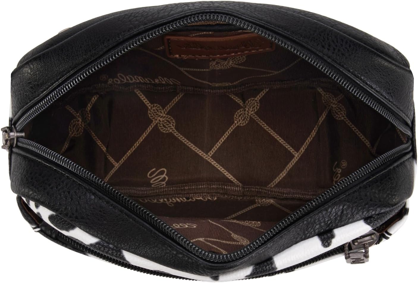 Wrangler Cow Print Waist Pack Western Crossbody Bags for Women with Adjustable Strap - Image 4