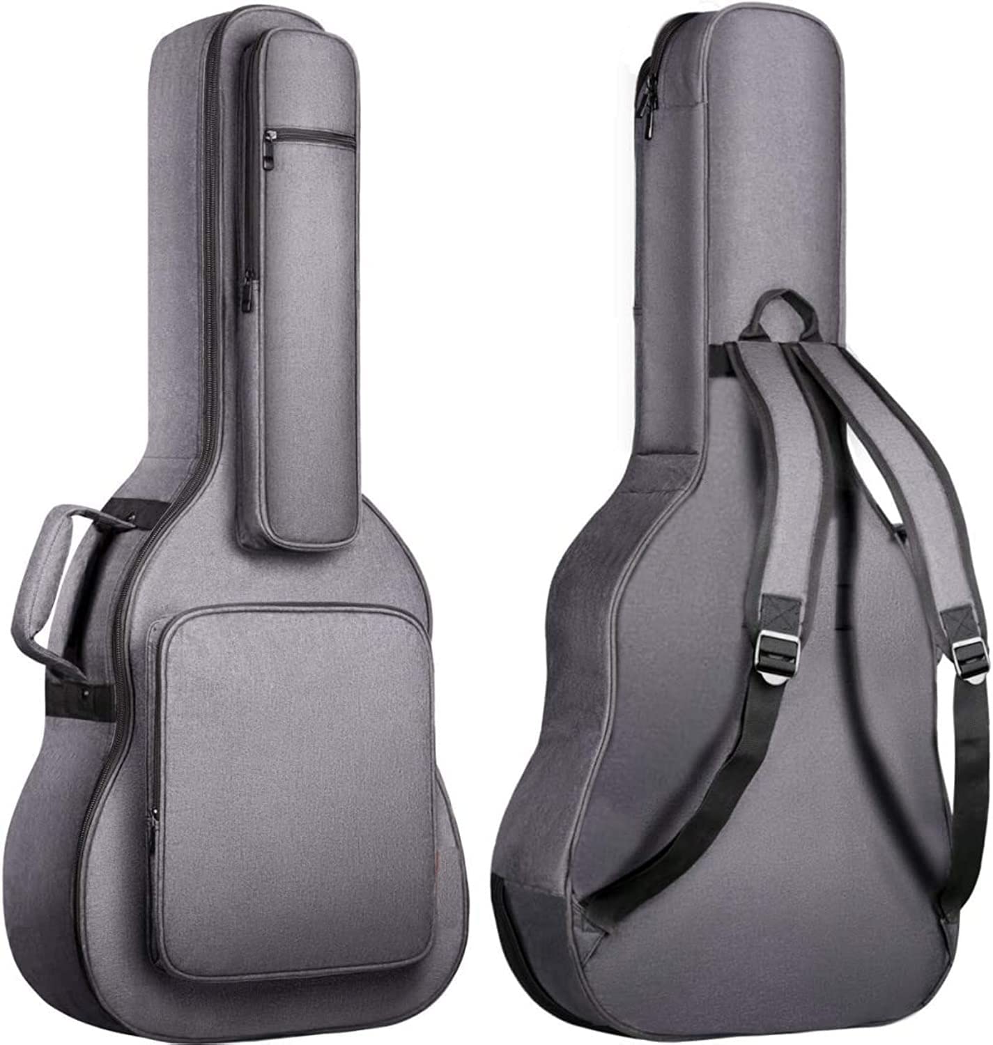 Grow wings® Heavy Acoustic Reinforced Thick Sponge Soft Padded Guitar Case (Grey)-picture-19