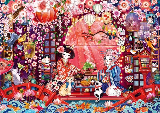 Schmidt Puzzle de 500 Piezas para Ceremonia del té Japonesa 59712, Multicolor