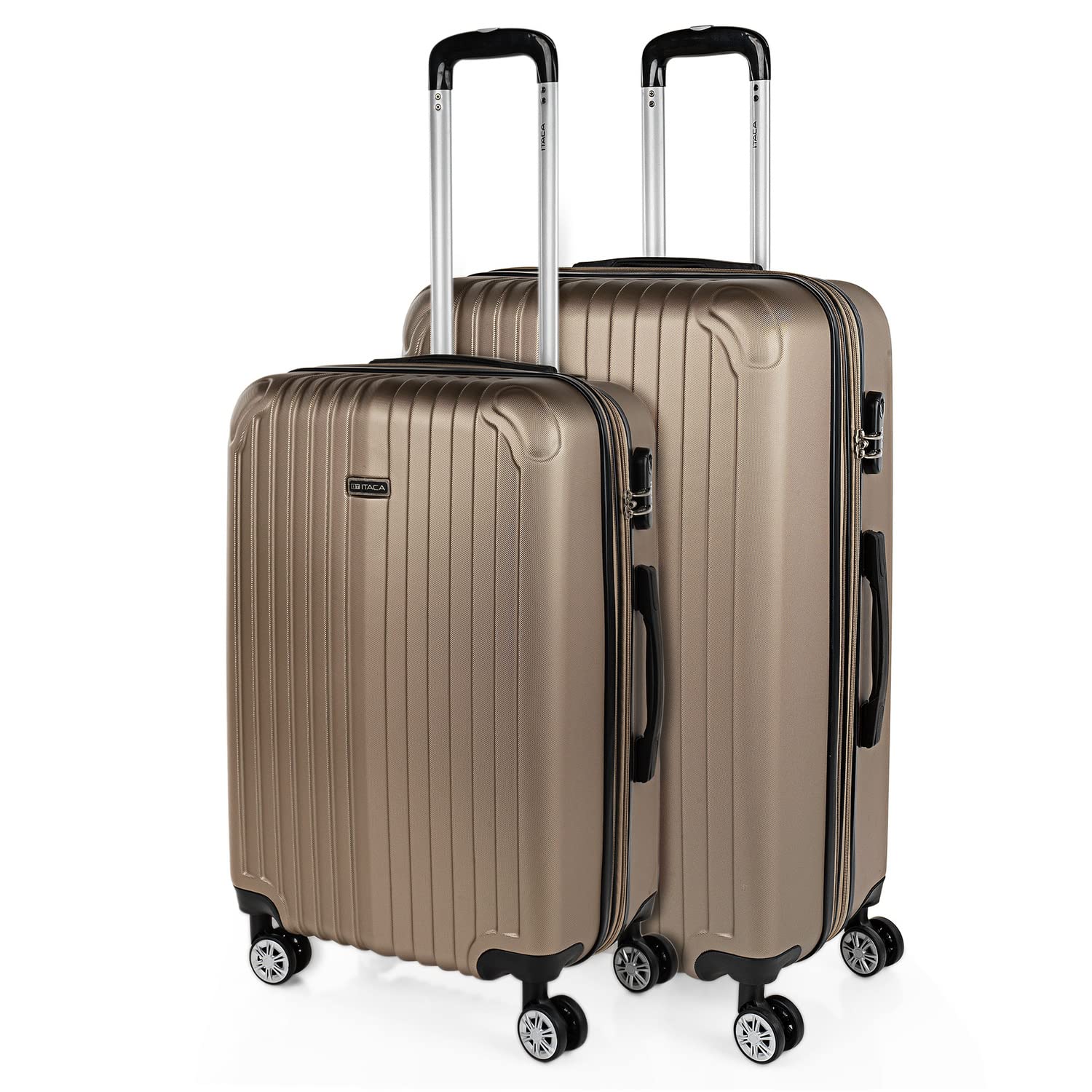 ITACA - Maleta Mediana con 4 Ruedas Giratorias para Viajes Largos Tipo Trolley Ideal como Maletas de Viaje Grandes 23 Kilos y Maleta Viaje Mediana Resistentes, Amarillo — view 76