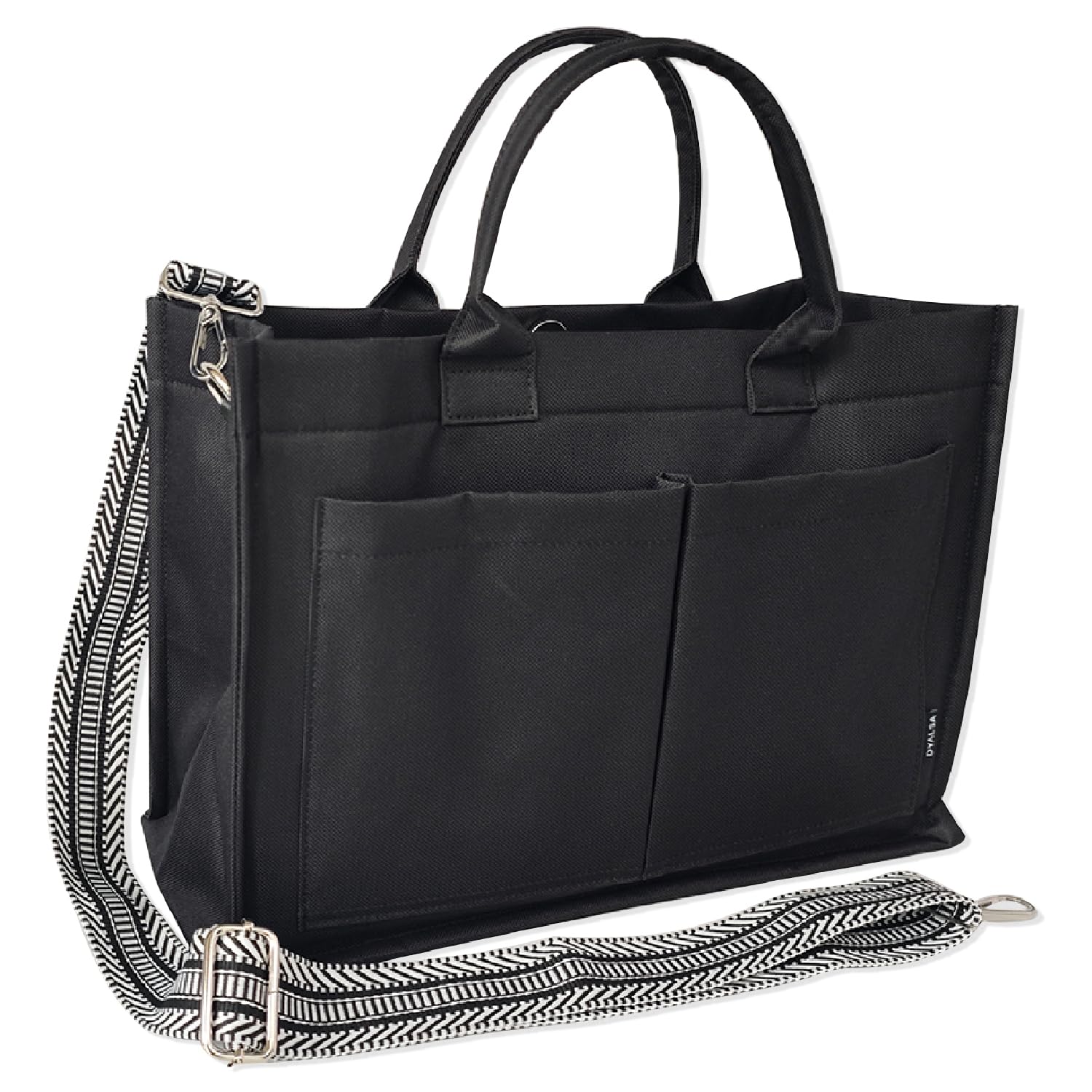 Dyalsa Tote Bags for Women, Canvas Handbag Tote Purse Crossbody Bags with Zip Casual Shoulder Bags for Work and Travel
