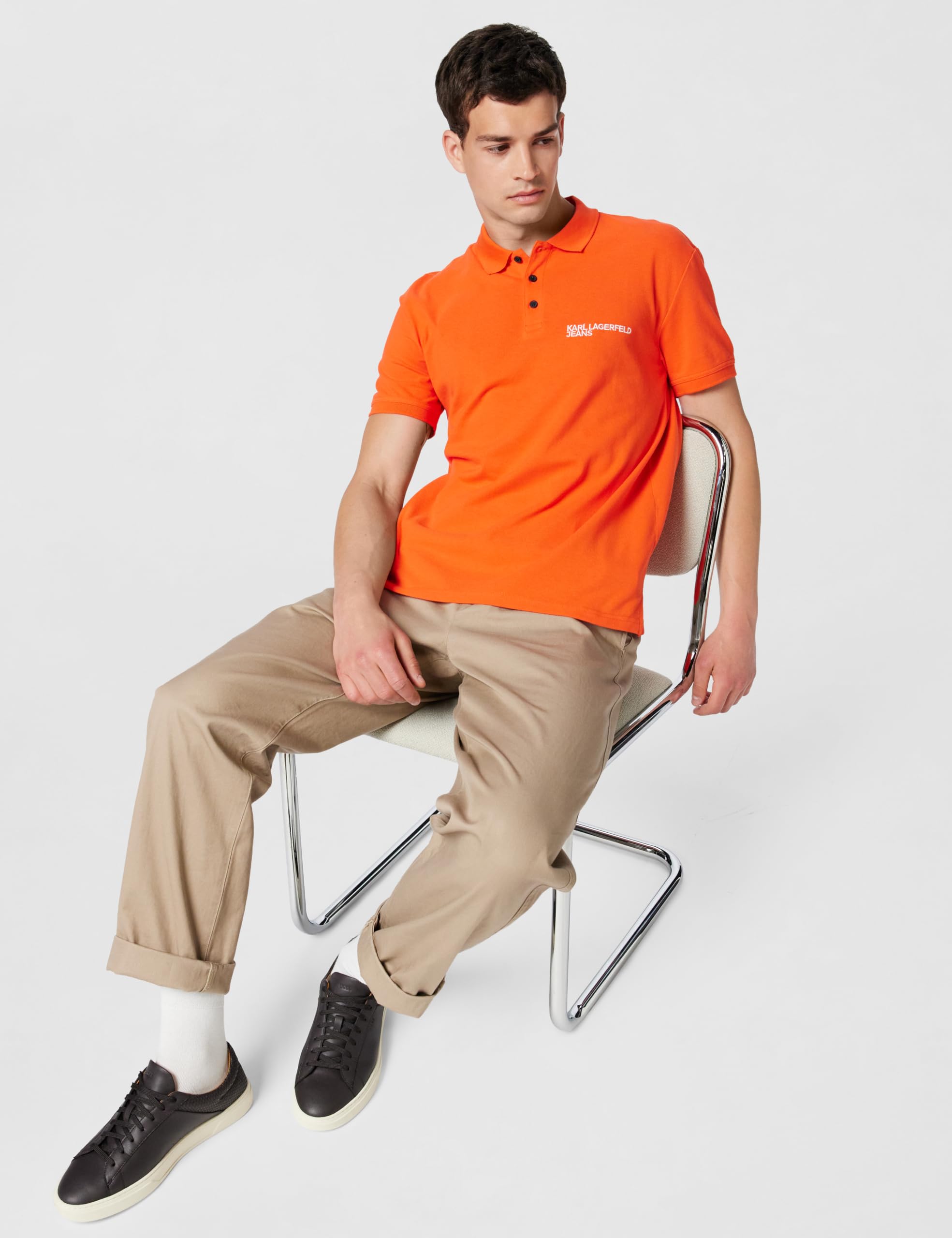 Karl Lagerfeld Jeans Herren Regular Pique Polo