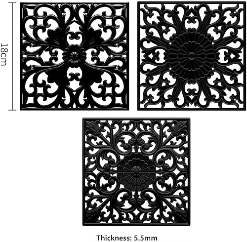 Miniatura 2 de Smithcraft Salvamanteles para platos calientes, ollas y sartenes, almohadillas calientes cuadradas para cocina, alfombrillas resistentes al calor