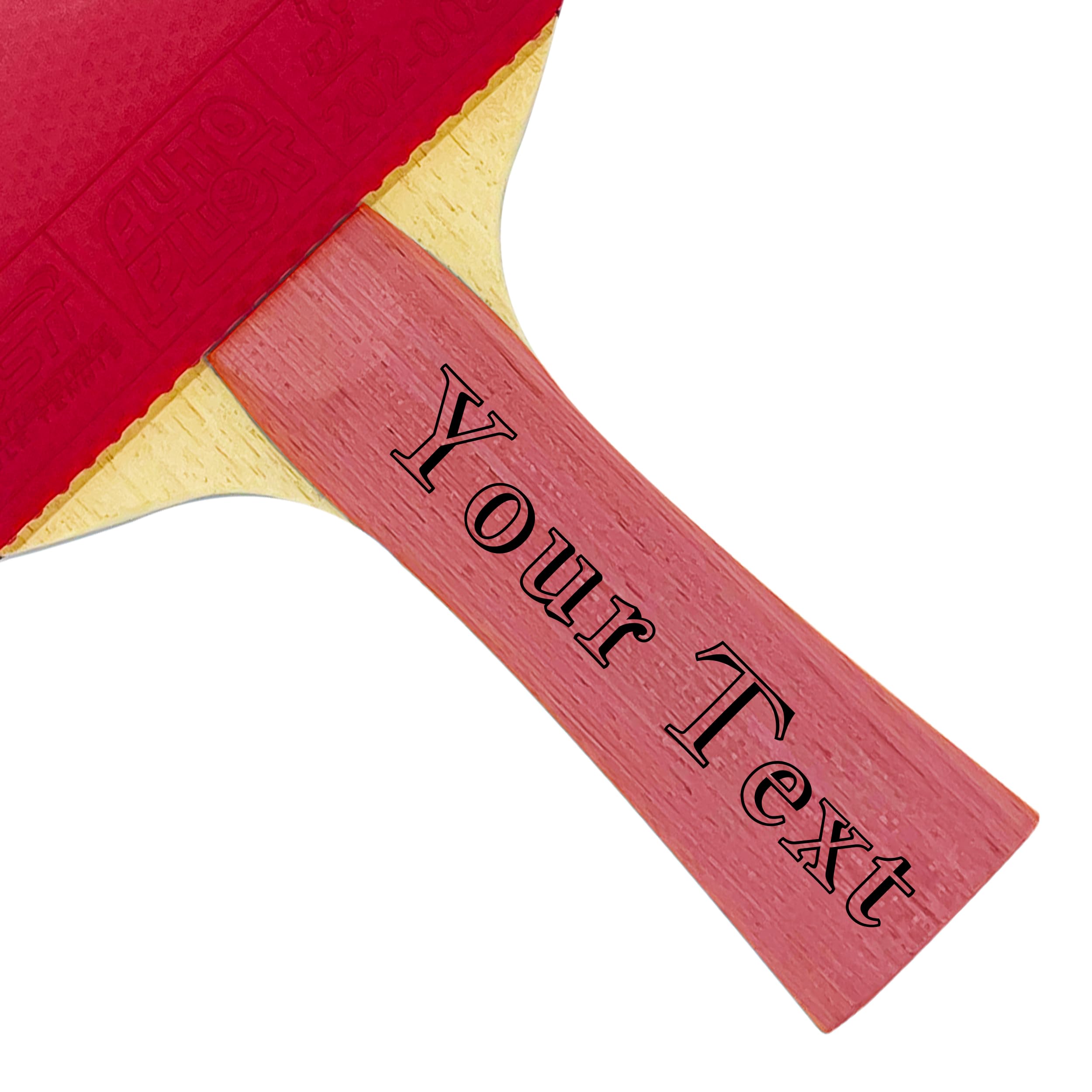 Professional Custom Ping Pong Paddle | Dominate with Our Olympic & Tournament Legal 5-Ply Paddle | Custom Message, Font, & Color | Personalized Ping