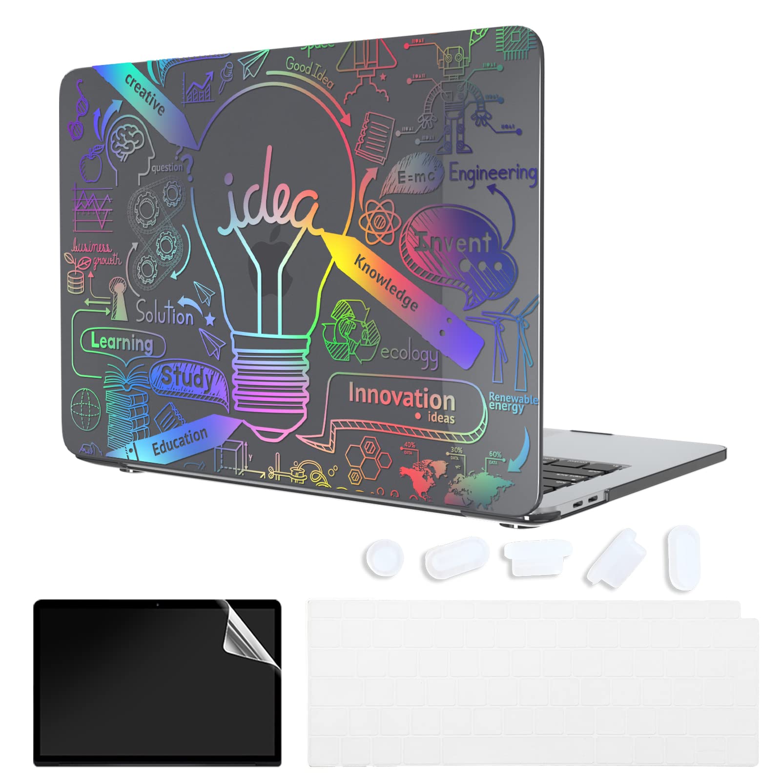 SanMuFlyCompatible with MacBook Pro 13 inch Case 2020-2016 Release A2338 M1 A2289 A2251 A2159 A1989 A1706, Hard Plastic Shell Case for MacBook Pro 13'',Colorful Giraffe