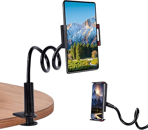 Lazy Bracket Soporte para tableta de cuello de cisne para cama, soporte ajustable de brazo largo flexible de 360 grados para soporte de teléfono de disponible en Yaxa Guatemala