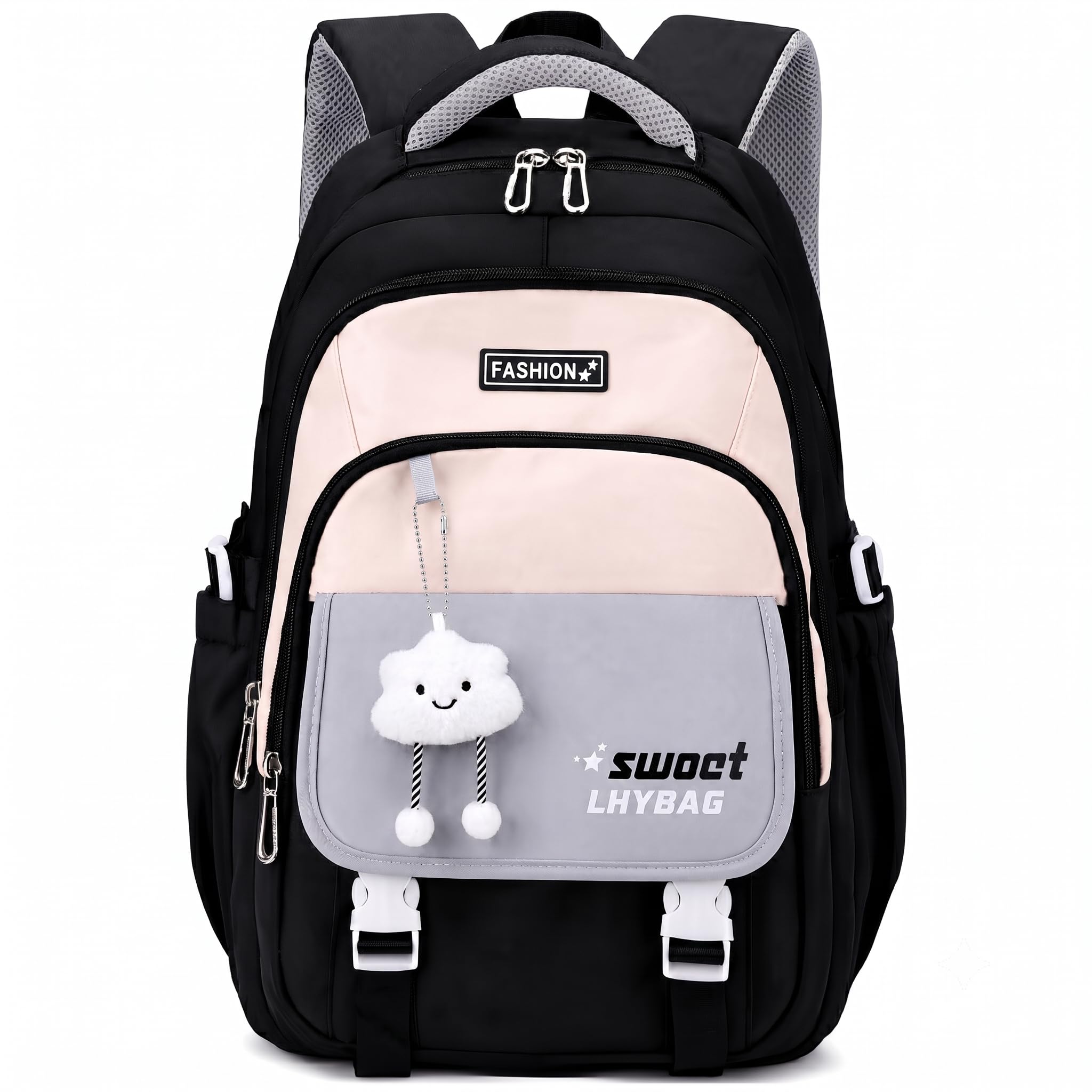 30L School Backpack Bag for Girls and boys, 18 Inch Water-Resistant Laptop Backpack, Large Capacity Travel Backpack for Men, Women-image-43