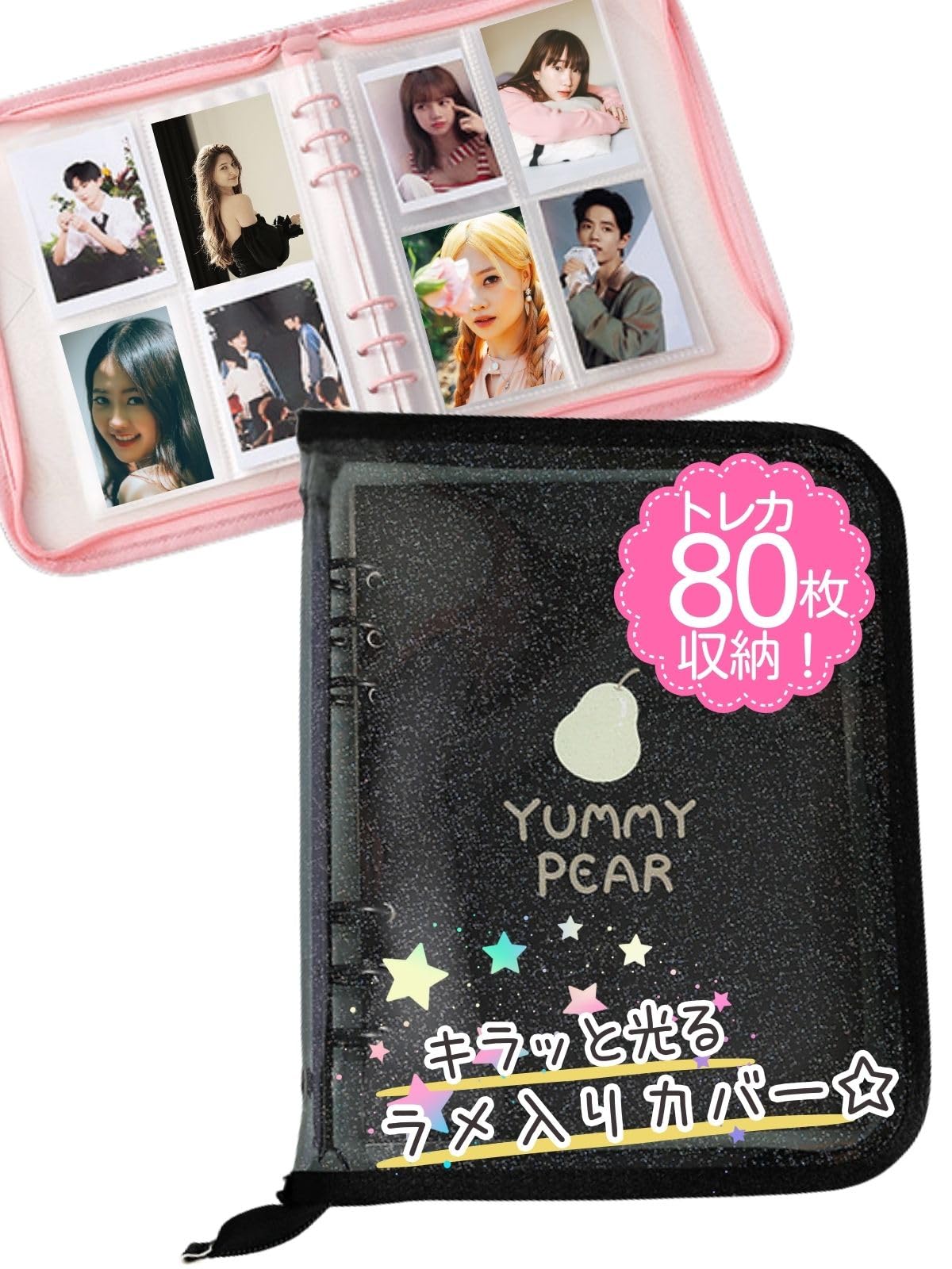 Amazon.co.jp: 三八商店 トレカケース 推し活 【 A5 リフィル10枚 80枚