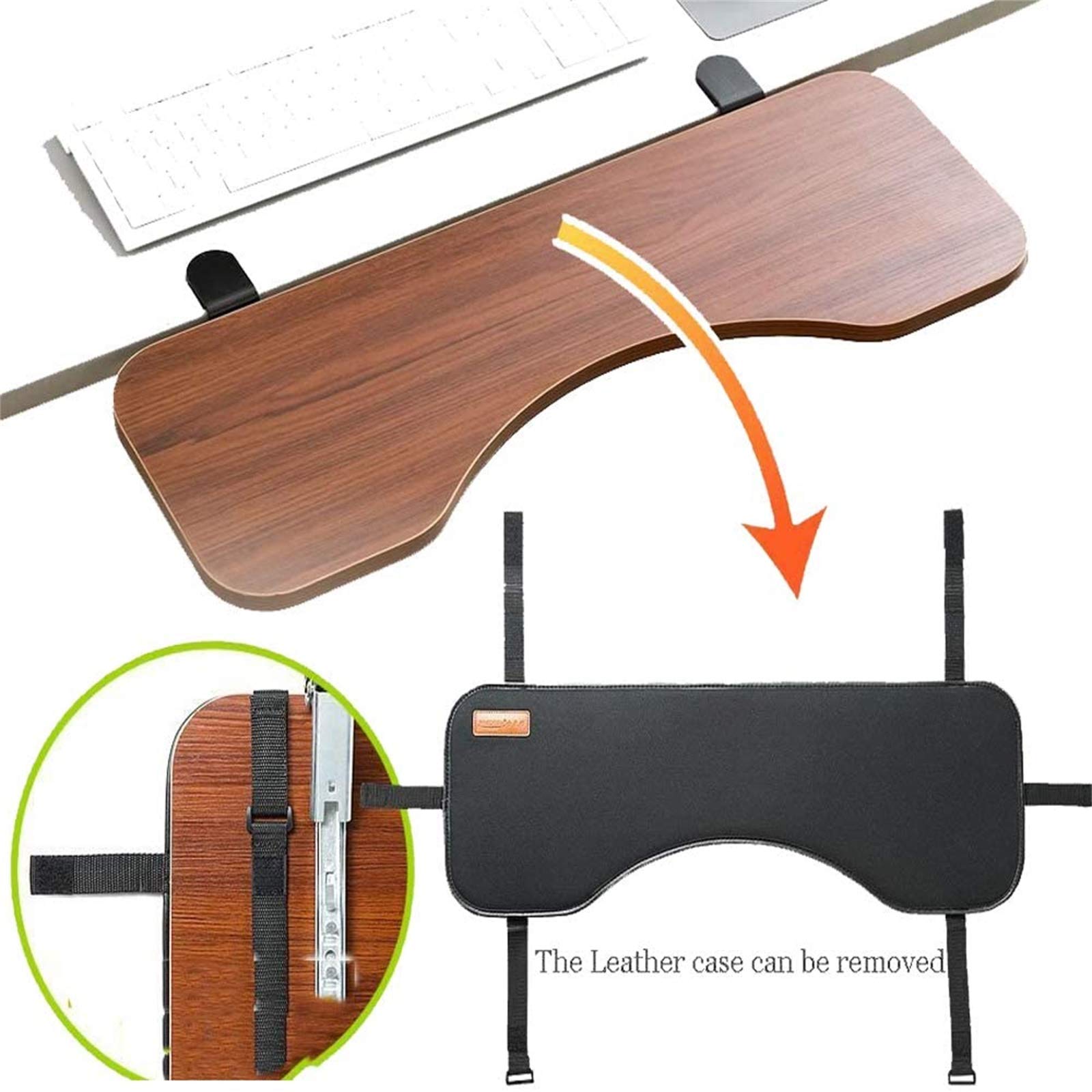 Reposamuñecas para Ordenador, Ergonómico Ajustable del Escritorio De La Computadora Apoyabrazos, Ideal para Usar En El Hogar Y La Oficina, Reposabrazos De Muñeca Ajustable