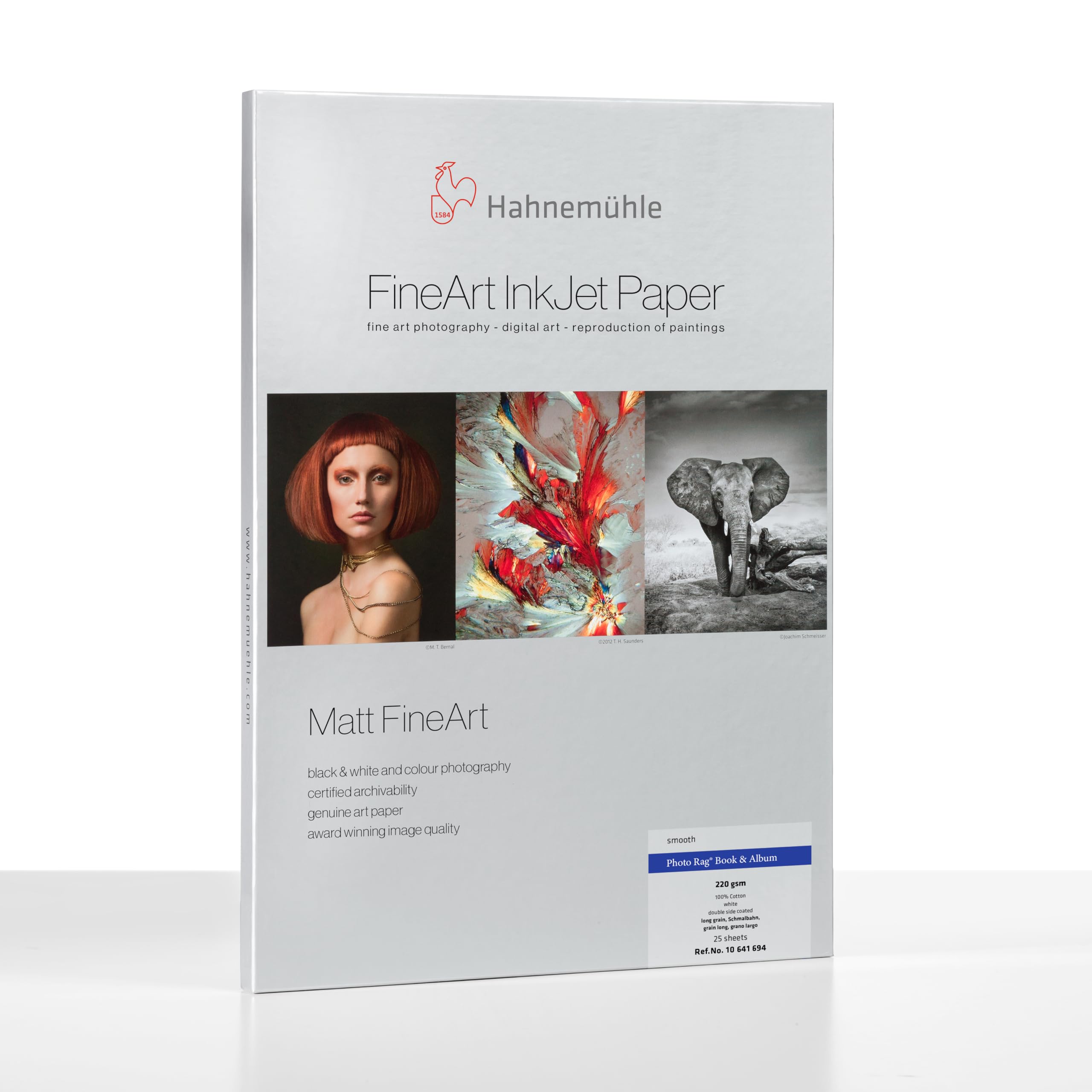 Hahnemühle 10641694 Digital FineArt Photo Rag Book und Album, 220 g/m², DIN A4, 210 x 297 mm, weiß